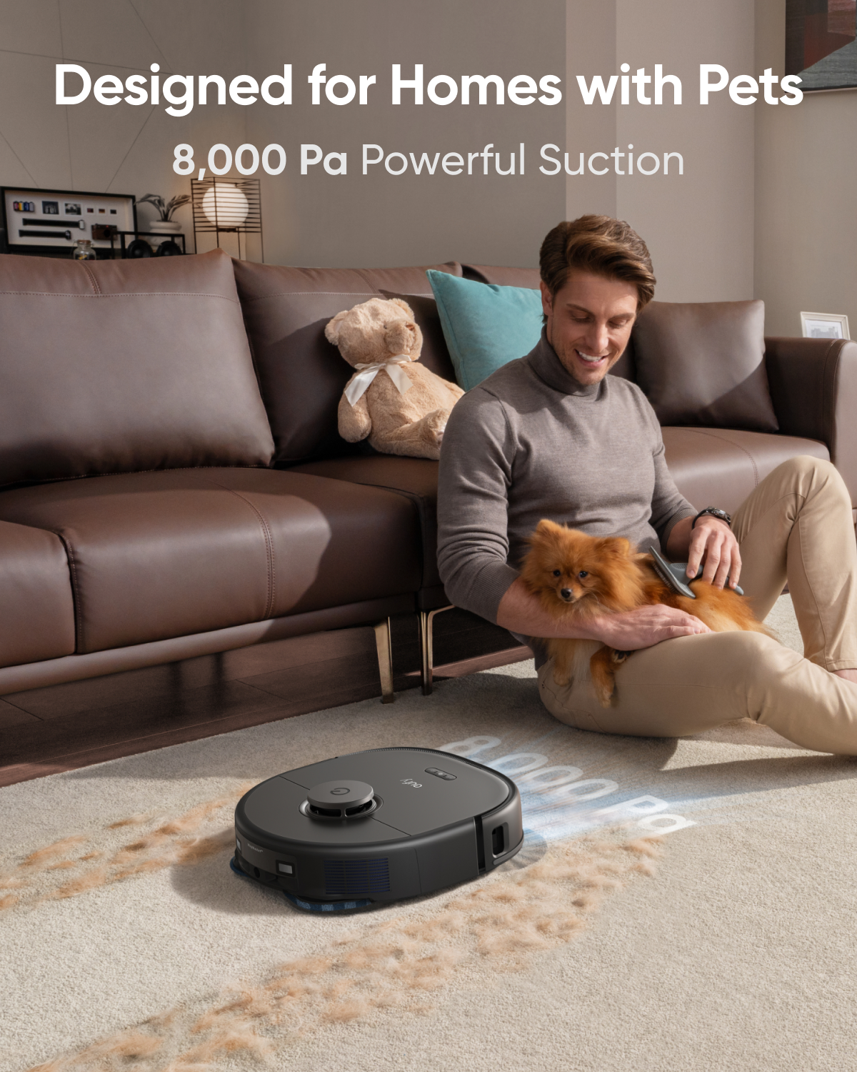 Anker Eufy | Robot Vacuum Cleaner | X10 Pro Omni | Wet&Dry | Operating time (max) 180 min | 5200 mAh | Dust capacity 2.5 L | 8000 Pa | Black