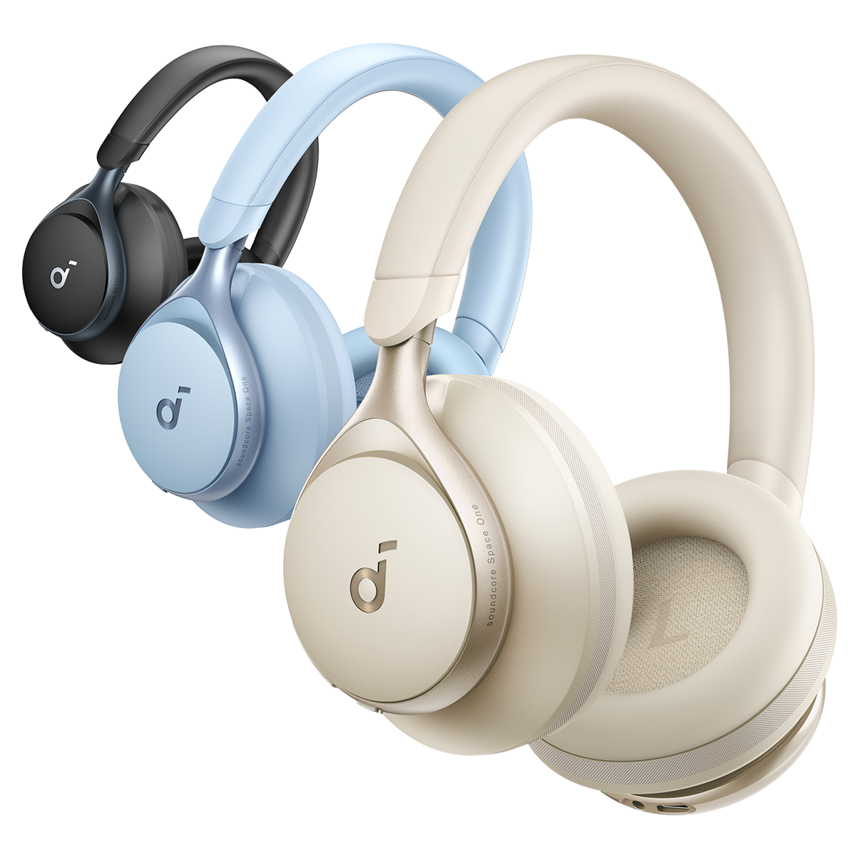Anker Soundcore Headphones | Space One | Bluetooth | Over-ear | Microphone | Latte Cream | Wireless