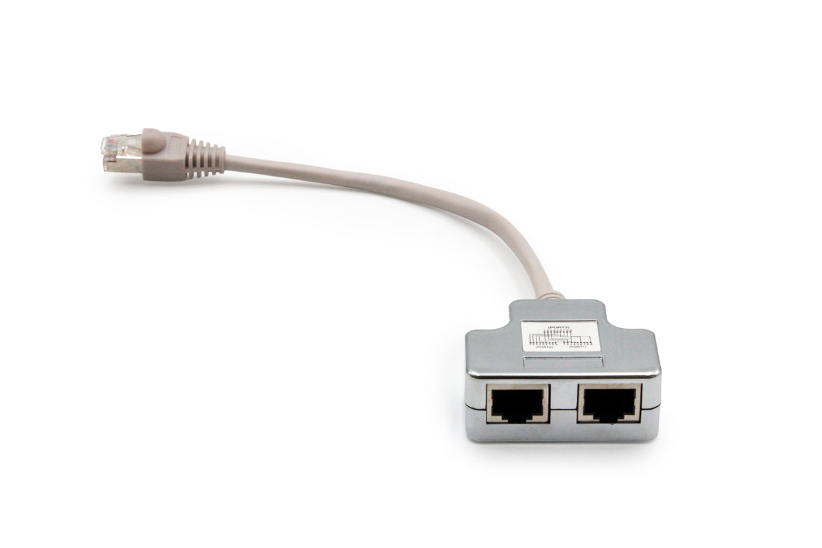 Digitus | CAT 5e patch cable adapter, 2x CAT 5e, shielded | DN-93904 | Black