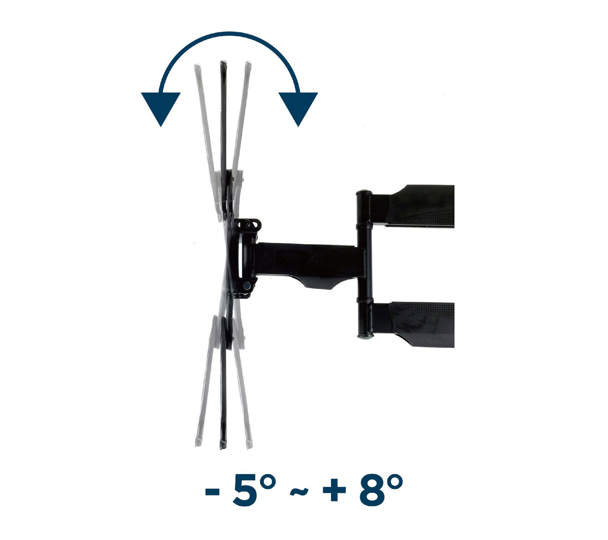 Gembird | Wall mount | WM-55ST-01 | Tilt, swivel, rotate | 32-55 " | Maximum weight (capacity) 32 kg | Black