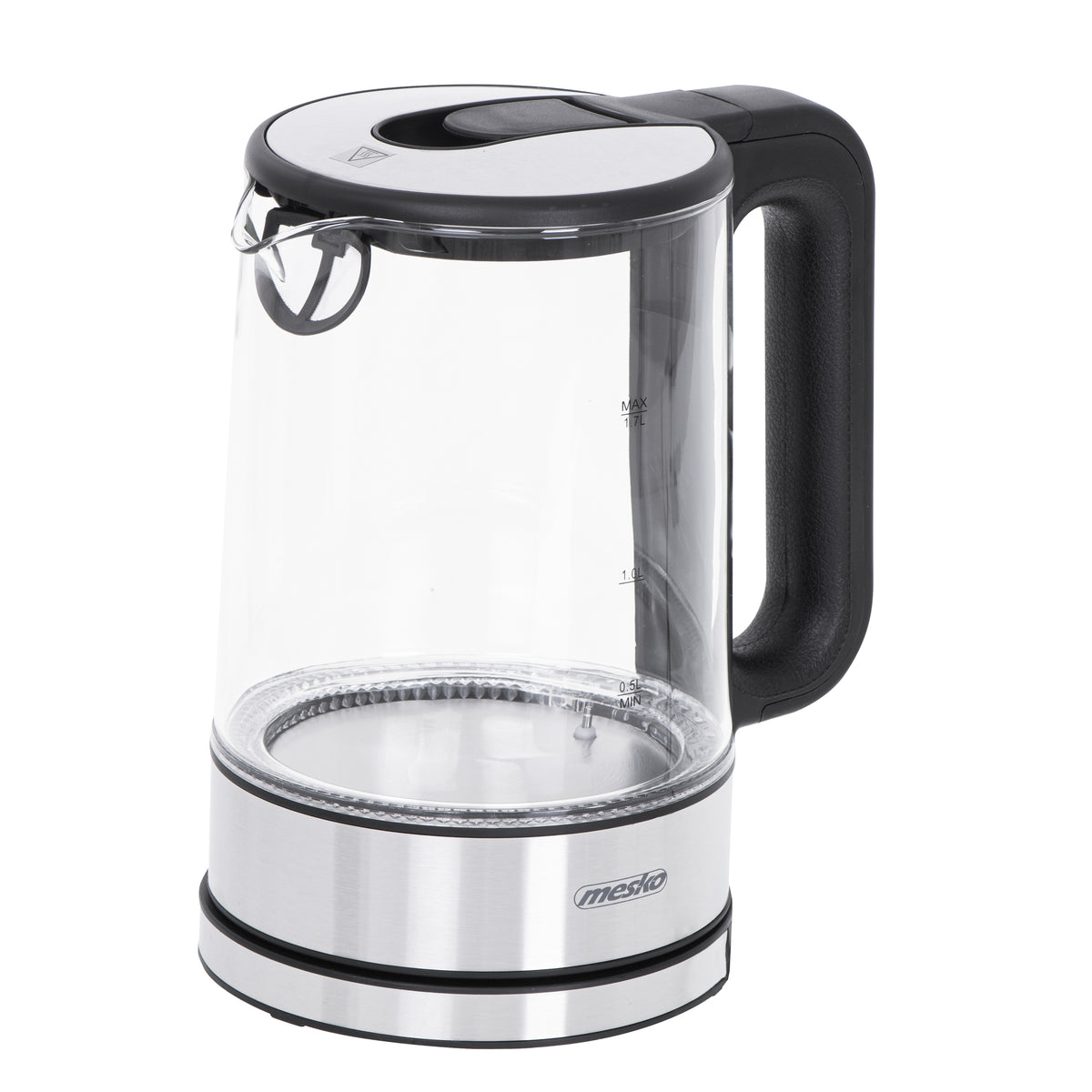Mesko | Kettle | MS 1301b | Electric | 1850 W | 1.7 L | Glass | 360° rotational base | Black