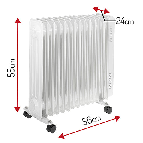 Adler | Oil-Filled Radiator | AD 7818 | Oil Filled Radiator | 2500 W | Number of power levels 3 | White