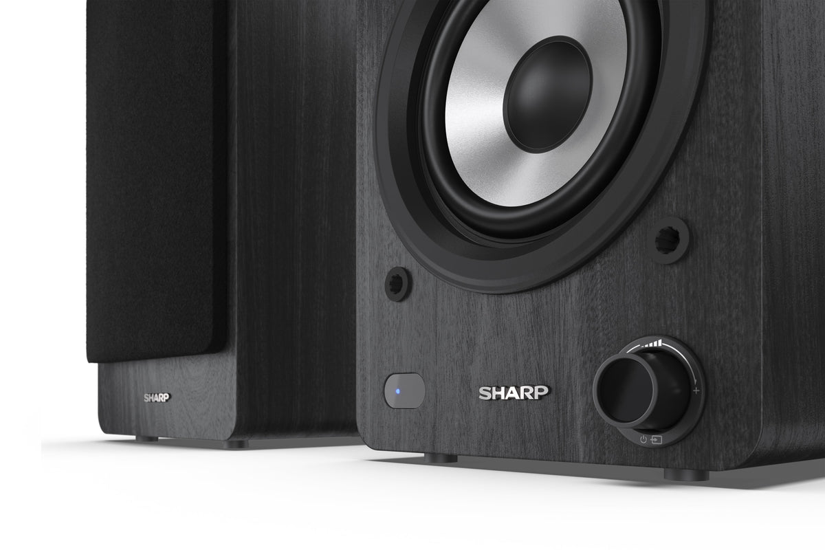 Sharp CP-SS30 Bookshelf Speakers, Black | Sharp | Speakers | CP-SS30(BK) Bookshelf | 60 W | Bluetooth | Wireless connection | Black