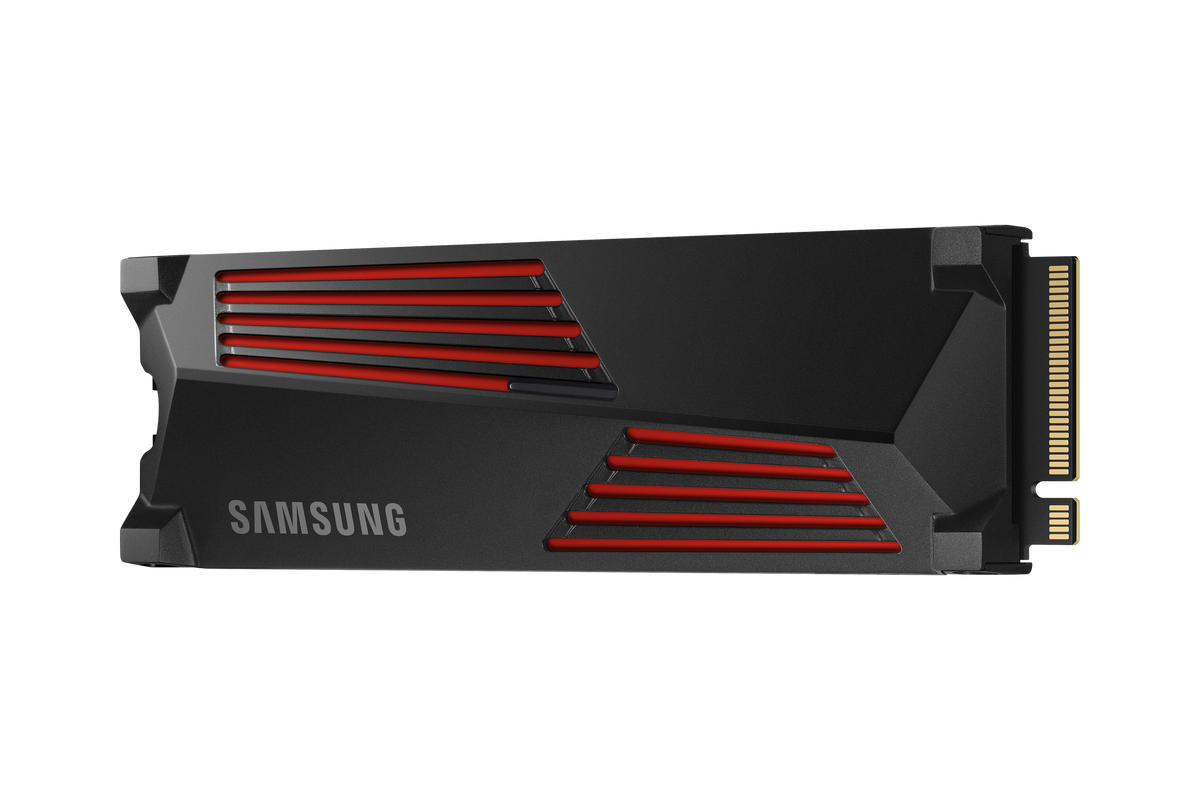 Samsung | 990 PRO with Heatsink | 1000 GB | SSD form factor M.2 2280 | Solid-state drive interface M.2 NVME | Read speed 7450 MB/s | Write speed 6900 MB/s
