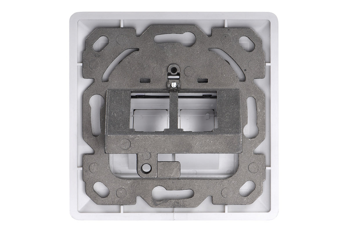 Digitus | Wallplate for Keystone Modules, German type, middle plate 50x50 mm, frame 80x80 mm | DN-93801-1