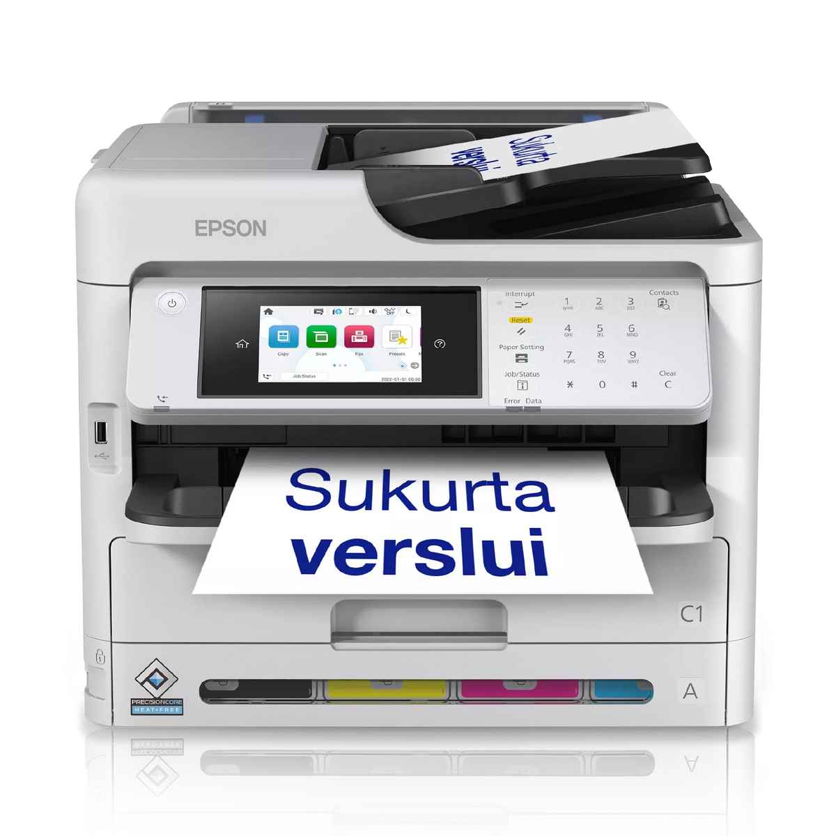 Epson WorkForce Pro WF-C5890DWF Spausdintuvas rašalinis spalvotas MFP A4 34 ppm USB LAN Wi-Fi