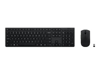 Lenovo Professional Wireless Rechargeable Combo Keyboard and Mouse | Keyboard and Mouse Set | Wireless | Mouse included | Bluetooth | US Euro | Rechargeable professional | Grey