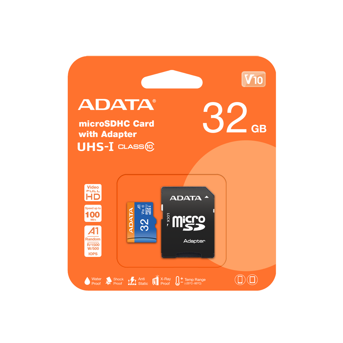 ADATA | Premier UHS-I | 32 GB | microSDHC | Flash memory class 10 | Adapter