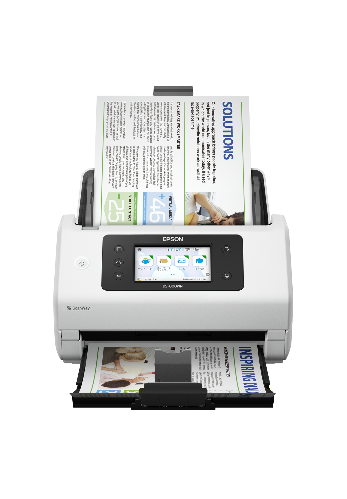 Epson Network Business Scanner | WorkForce DS-800WN | Colour | Wireless