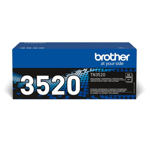 Brother TN-3520 (TN3520) Lazerinė kasetė, Juoda