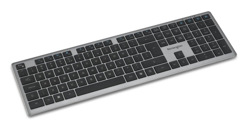 Kensington KB535 EQ Rechargeable Multi-Device Full Size Klaviatūra RF+BT, US, Space Grey