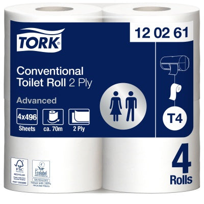 Tualetinis popierius rulonais Tork Advanced Extra Long T4, 2sl. (24 rulon.)