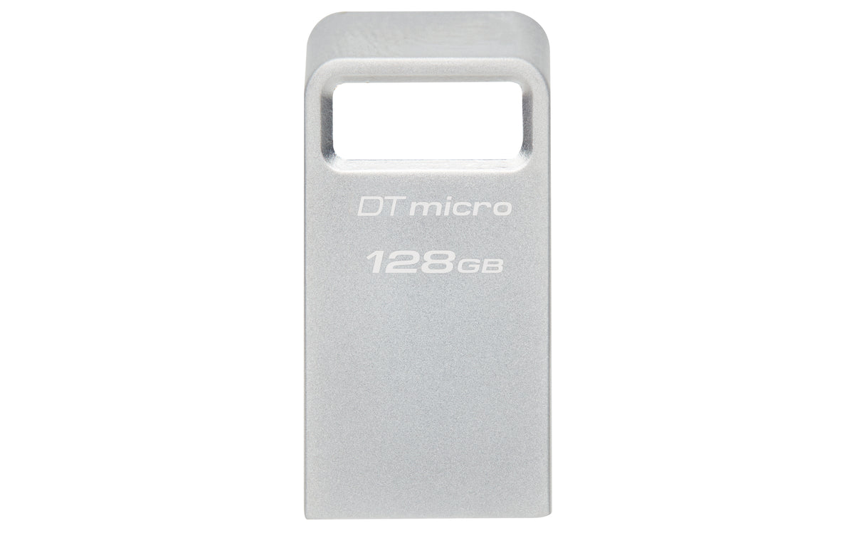 Kingston | USB 3.2 Flash Drive | DataTraveler micro | 128 GB | USB Type-A | Silver