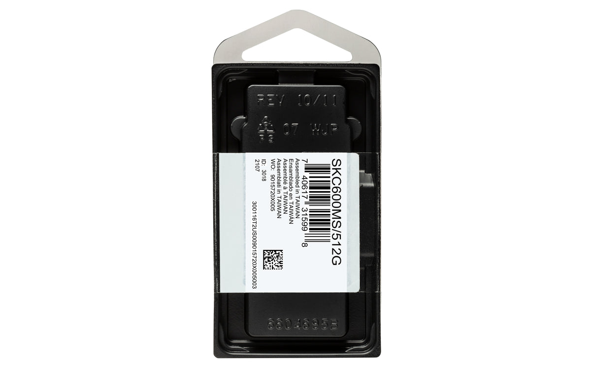Kingston | KC600 | 512 GB | Solid-state drive interface mSATA | Read speed 550 MB/s | Write speed 520 MB/s