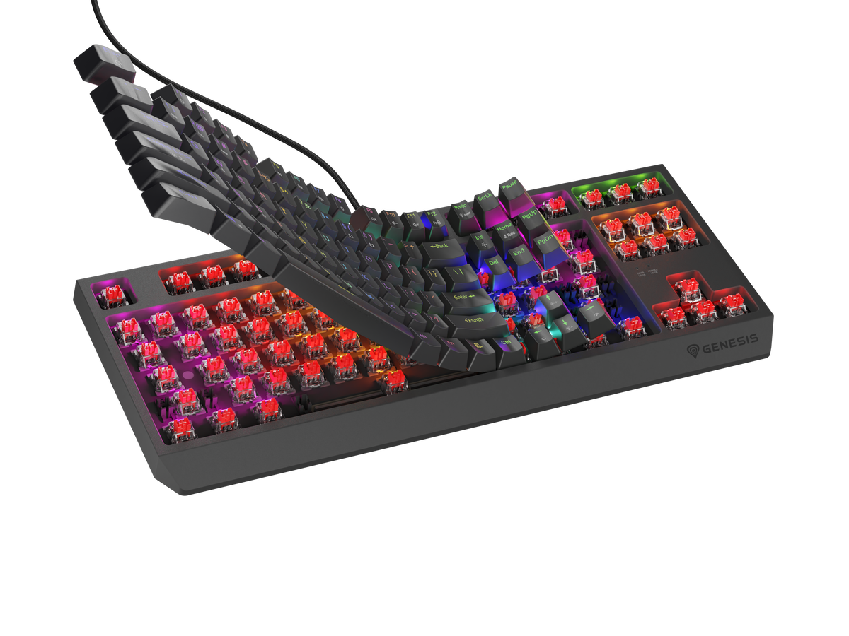 Genesis THOR 230 | Mechanical Gaming Keyboard | Wired | US | Outemu Red | Black