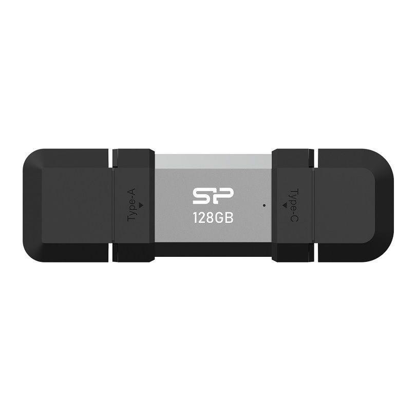 Silicon Power Dual USB Drive | Mobile C51 | 128 GB | USB Type-C/Type-A | Silver
