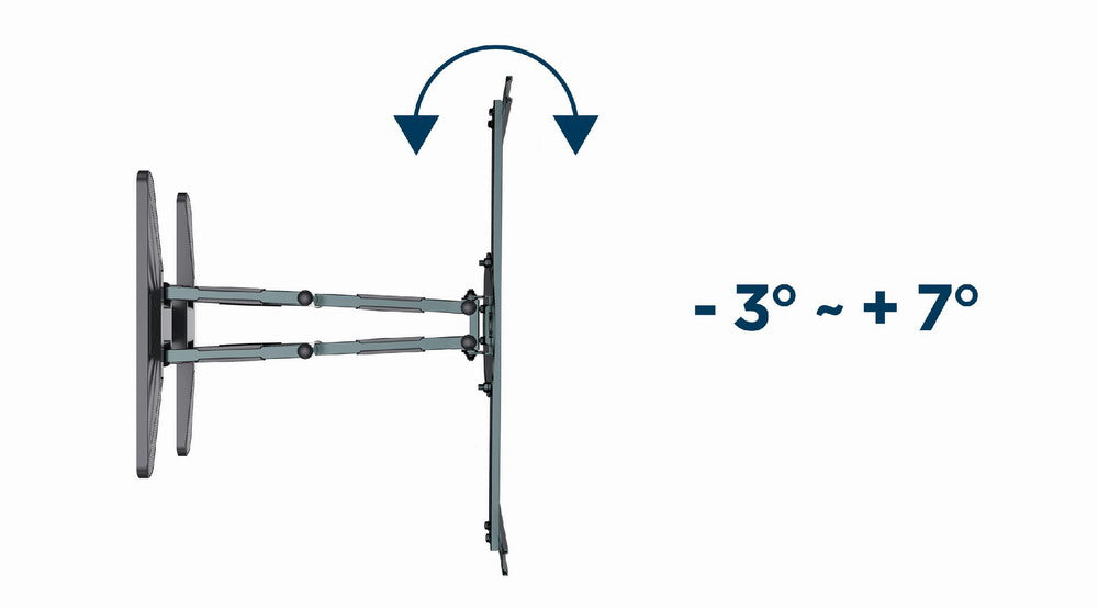 Gembird | Wall mount | WM-80STR-01 | Tilt, swivel, rotate | 40-80 " | Maximum weight (capacity) 50 kg | Black