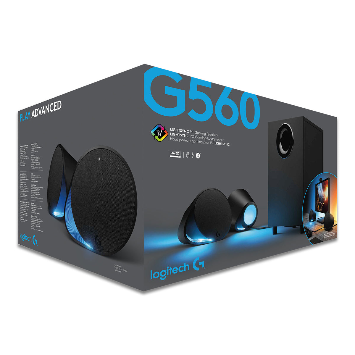 LOGI G560 LIGHTSYNC PC Gaming Speakers