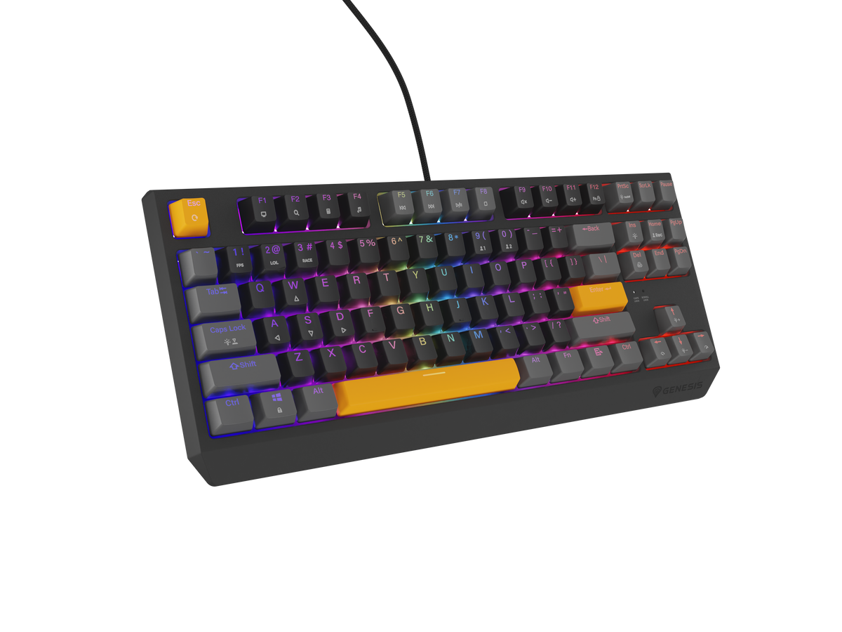 Genesis | THOR 230 | Mechanical Gaming Keyboard | Wired | US | Outemu Red | Anchor Gray Positive