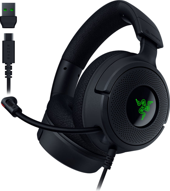 Razer Kraken V4 X Laidinės žaidimų ausinės, Juoda