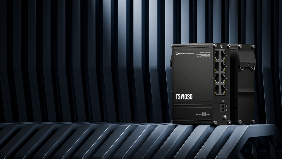 Teltonika | Switch | TSW030 | Unmanaged | DIN rail mountable | 10/100 Mbps (RJ-45) ports quantity 8 | Power supply type 2-pin industrial DC power socket