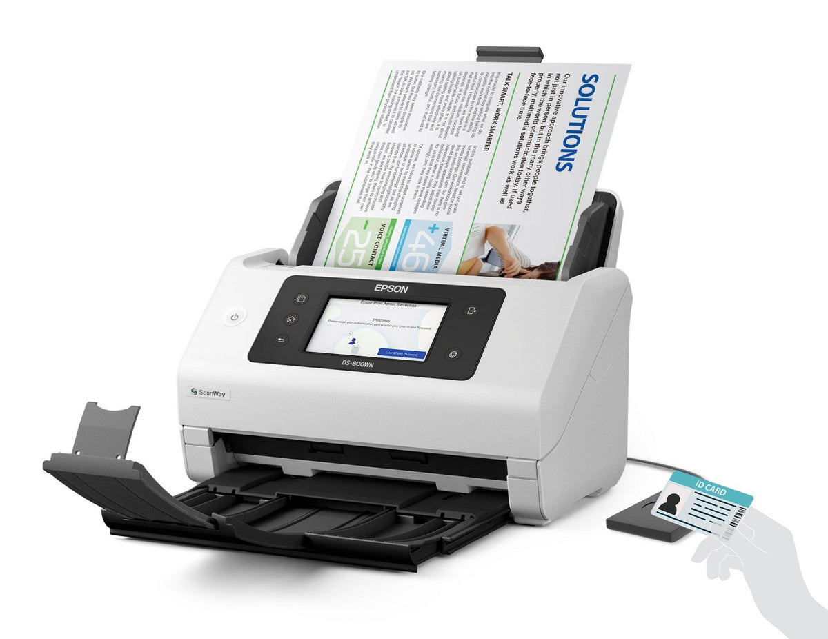 Epson Network Business Scanner | WorkForce DS-800WN | Colour | Wireless