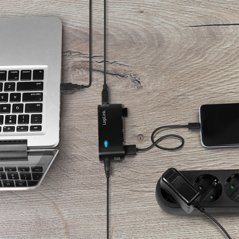 Logilink | USB 2.0 Hub-4 port whit power adapter