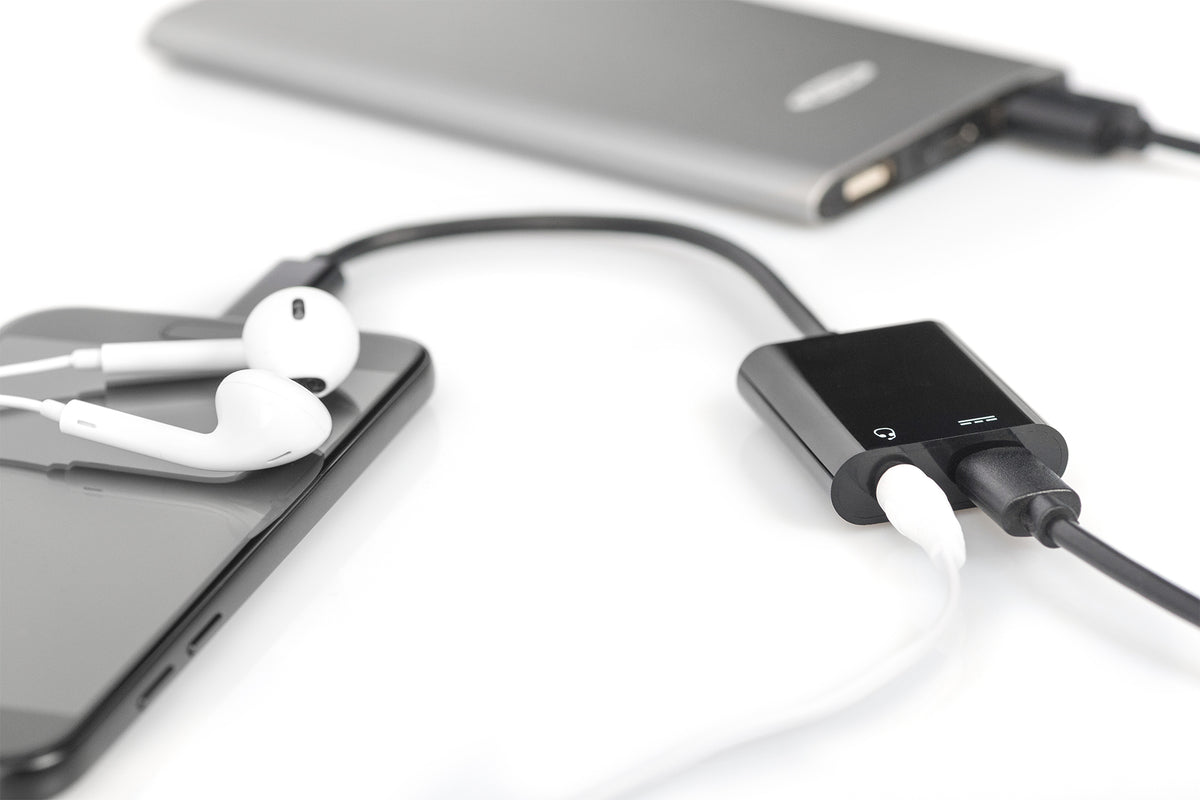 Digitus | USB Type-C adapter/Converter, Type-C to USB Type-C with 3.5mm stereo | AK-300400-002-S