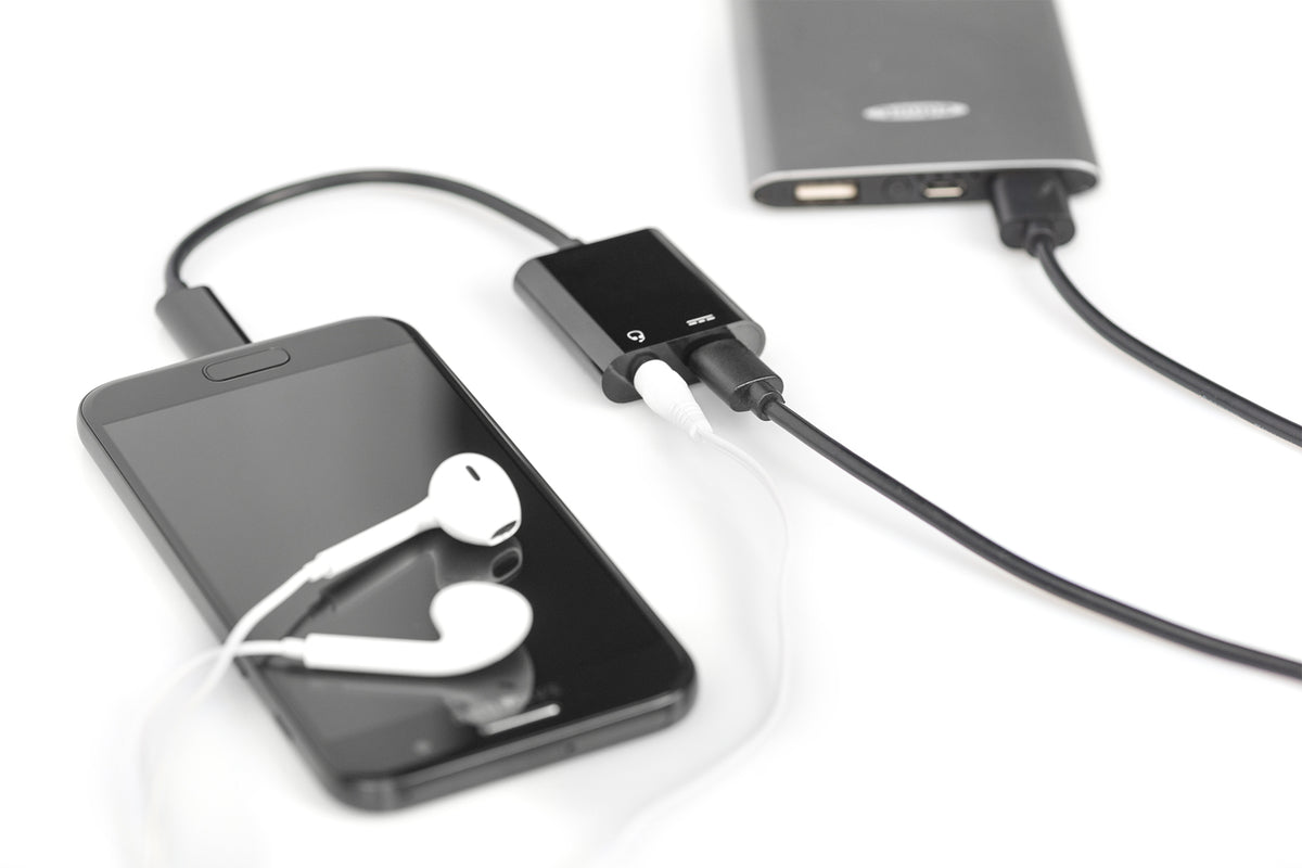 Digitus | USB Type-C adapter/Converter, Type-C to USB Type-C with 3.5mm stereo | AK-300400-002-S
