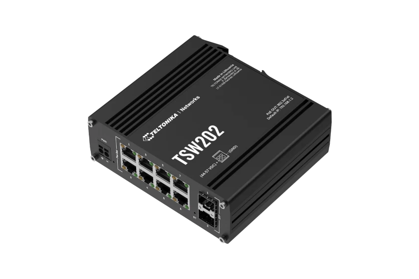 Teltonika | Switch, 8 ports | TSW202 | L2 managed | Wall-mountable | SFP ports quantity 2