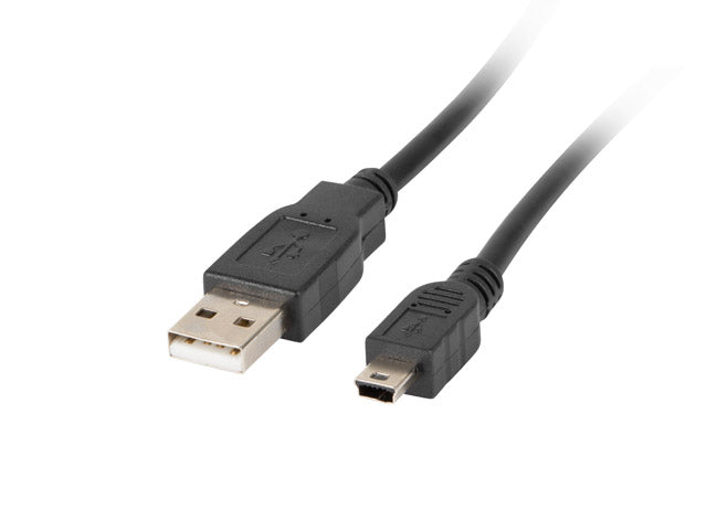 Lanberg | Mini USB to USB Type-A 2.0 Cable, 1.8 m | CA-USBK-10CC-0018-BK | Mini USB to USB Type-A
