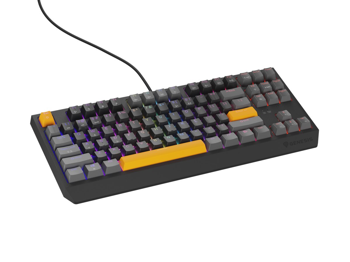 Genesis | THOR 230 | Mechanical Gaming Keyboard | Wired | US | Outemu Red | Anchor Gray Positive