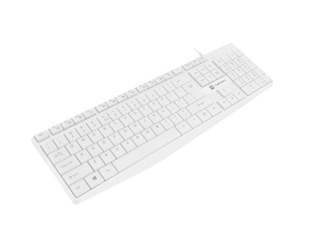 Natec | Keyboard | Nautilus NKL-1951 | Keyboard | Wired | US | White
