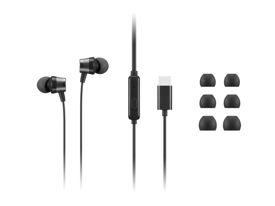 Lenovo | USB-C Wired In-Ear Headphones (with inline control) | 4XD1J77351