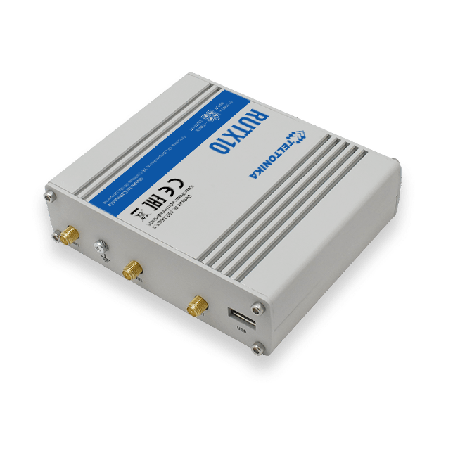 Teltonika | Industrial Router | RUTX10 | 802.11ac | 867 Mbit/s | 10/100/1000 Mbit/s | Mesh Support No | MU-MiMO No | No mobile broadband | 1 | 24 month(s)