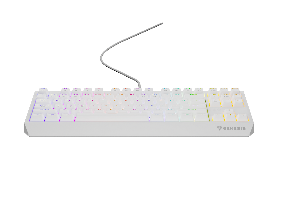 Genesis | THOR 230 | Mechanical Gaming Keyboard | Wired | US | Outemu Brown | White