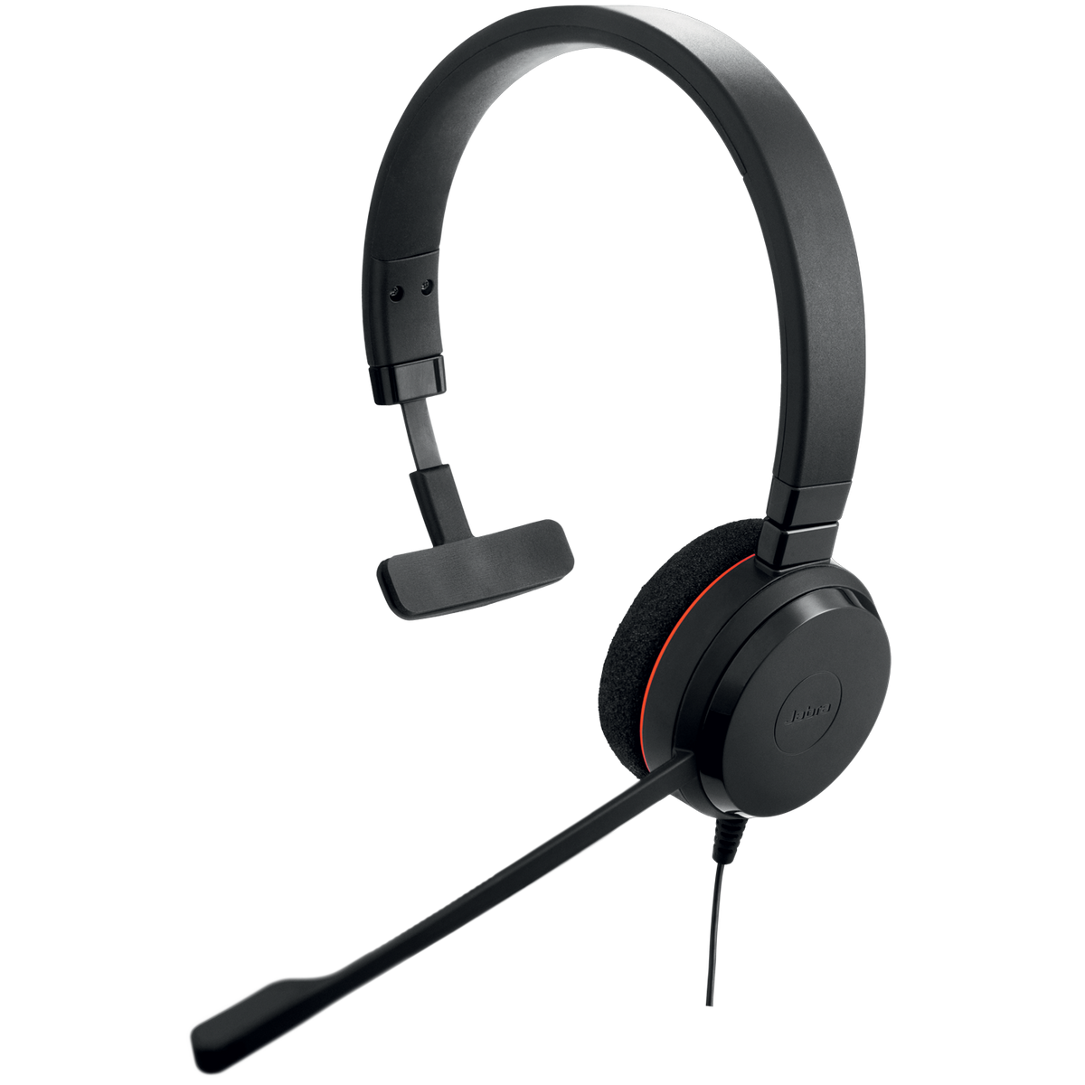 Jabra Evolve 20 MS Mono Laidinės ausinės, USB-A, Juoda