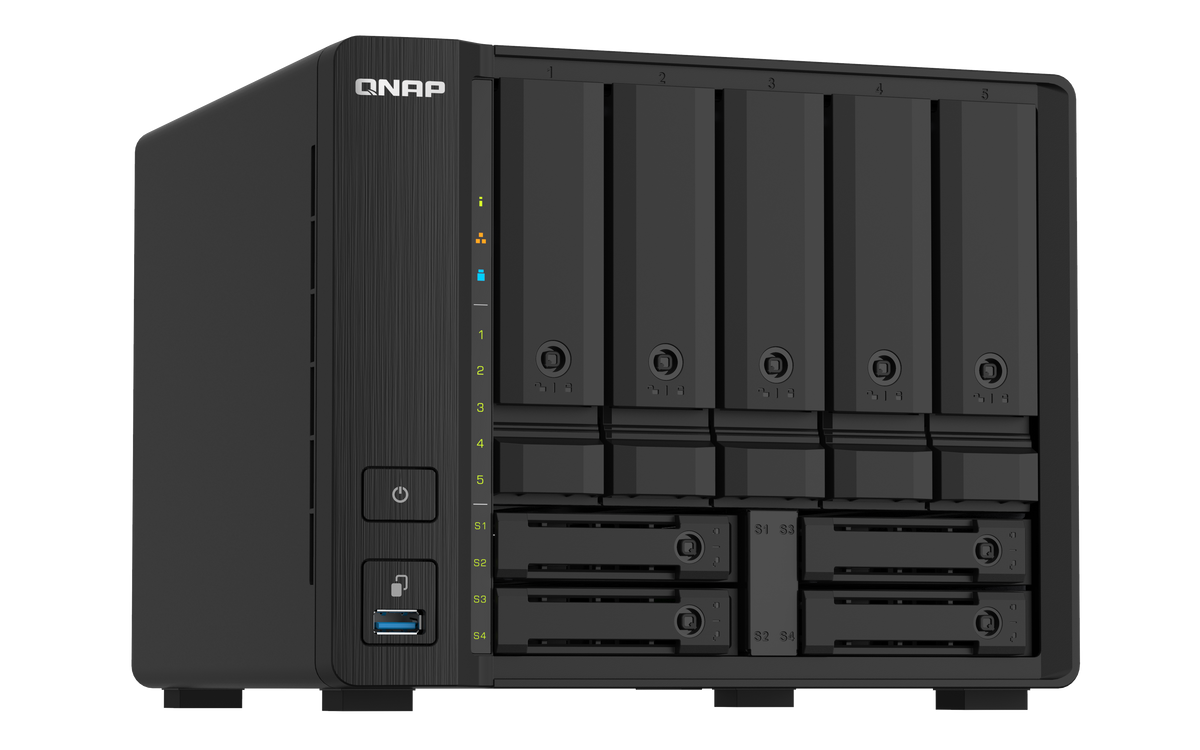 QNAP | 9-Bay QTS NAS | TS-932PX-4G | Up to 9 HDD/SSD Hot-Swap | AnnapurnaLabs Alpine | AL324 ARM Cortex-A57 Quad-Core | Processor frequency 1.7 GHz | 4 GB | DDR4