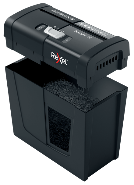 Dokumentų naikiklis Rexel Secure X6 Cross Cut Paper Shredder P4, 6 lapai, 10 L.