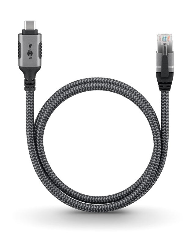 Goobay | USB-A 3.1 to RJ45 Ethernet Cable, 1 m | 70696 | Black