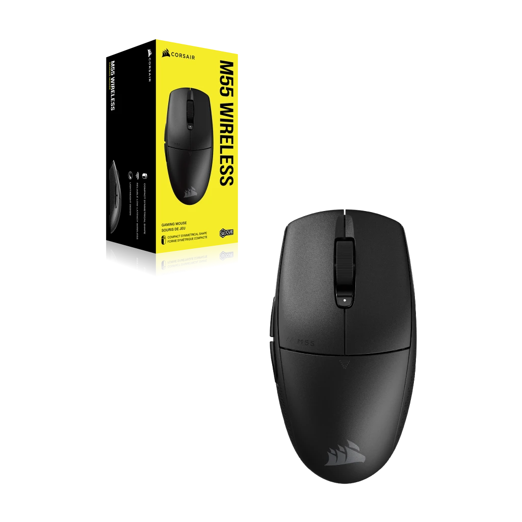 Corsair Gaming Mouse | M55 | Wireless | Bluetooth, 2.4 GHz | Black