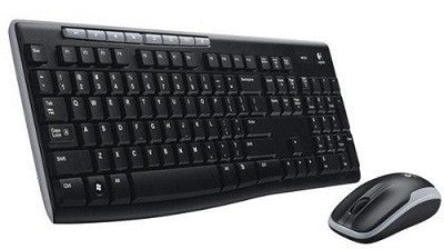 Logitech MK270 Combo Belaidė klaviatūra + pelė, US, Juoda