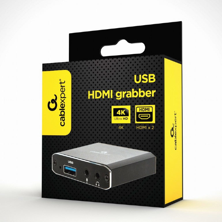 Gembird | USB HDMI grabber, 4K, pass-through HDMI | UHG-4K2-01