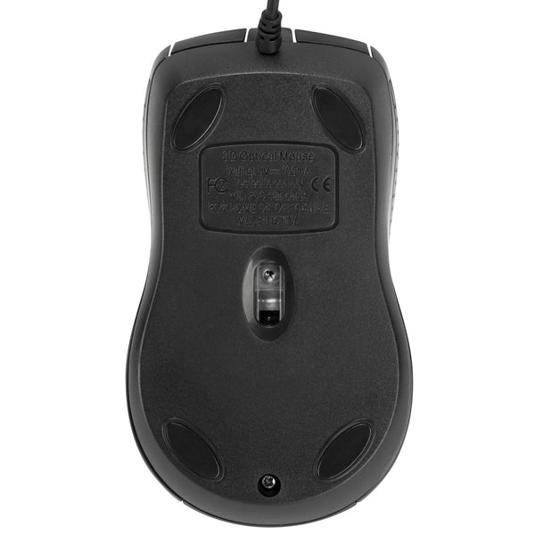 Targus Full-Size Optical Antimicrobial Wired Mouse | Targus Mouse | Full-Size Optical Antimicrobial | Wired | Black