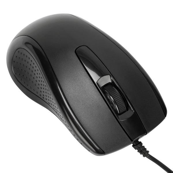 Targus Full-Size Optical Antimicrobial Wired Mouse | Targus Mouse | Full-Size Optical Antimicrobial | Wired | Black