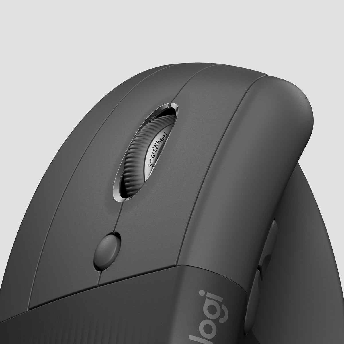 Logitech Lift Vertical Left for Business Belaidė pelė RF Wireless + Bluetooth, 4000 DPI, Graphite