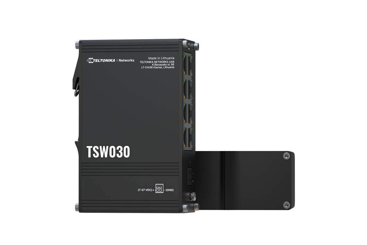 Teltonika | Switch | TSW030 | Unmanaged | DIN rail mountable | 10/100 Mbps (RJ-45) ports quantity 8 | Power supply type 2-pin industrial DC power socket