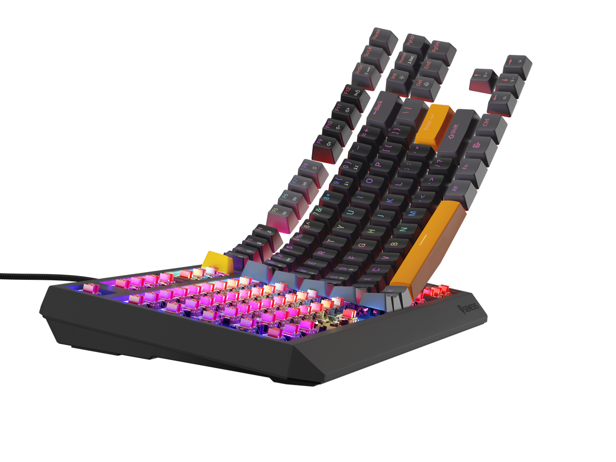 Genesis | THOR 230 | Mechanical Gaming Keyboard | Wired | US | Outemu Red | Anchor Gray Positive