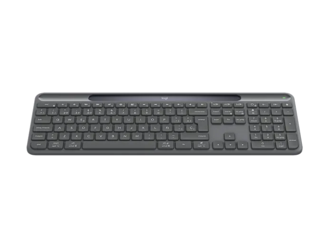 Logitech Signature Slim Solar+ K980 for Business Belaidė klaviatūra, RF+Bluetooth, US Int, Graphite