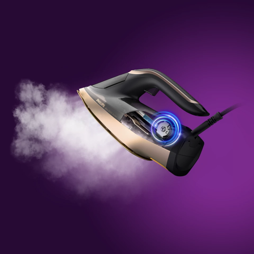 Philips | Azur DST8041/80 | Steam Iron | 3000 W | Water tank capacity 350 ml | Continuous steam 80 g/min | Steam boost performance 260 g/min | Black/Gold